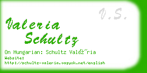 valeria schultz business card